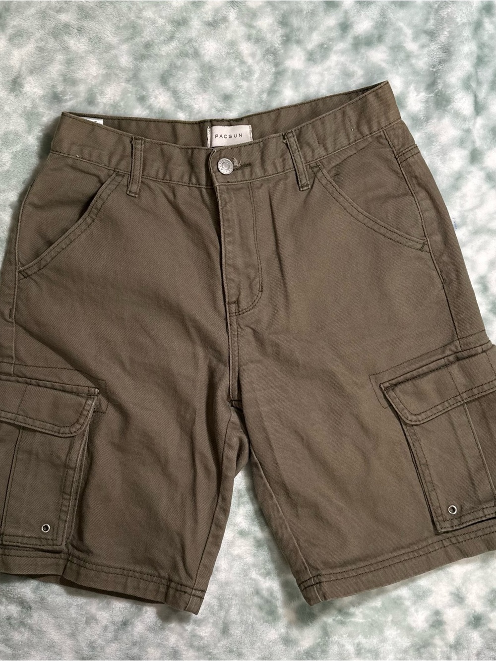 PacSun Womenβs Olive Green Cargo Shorts